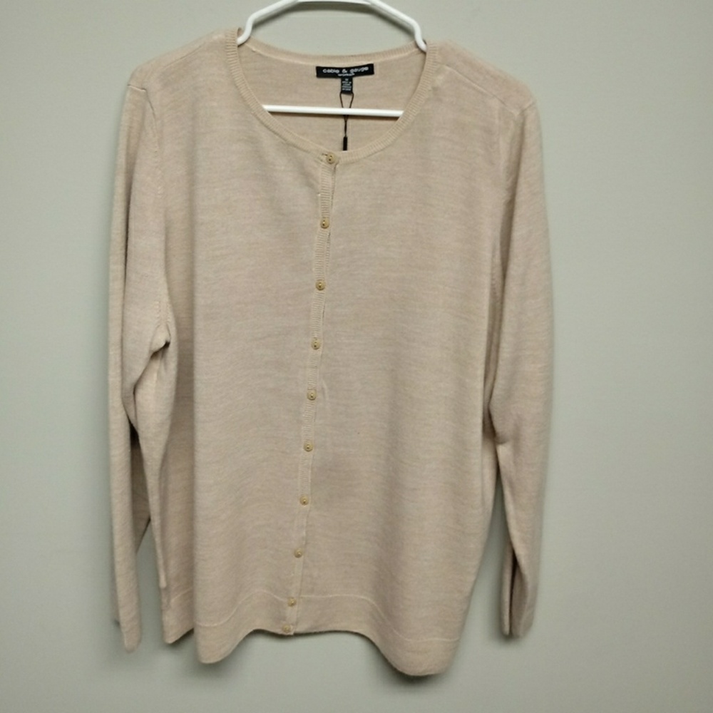 CABLE & GAUGE TAN SWEATER